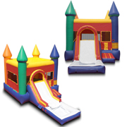 inflatable bounce water slide combo